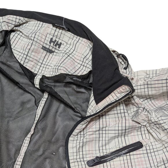 Helly Hansen Checked Coat – Cream Nylon – Size XL ☁️ - Picture 3 of 3